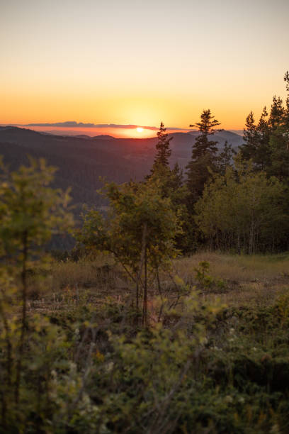 istock Sunset Over the Mountains and Forests 1277130238