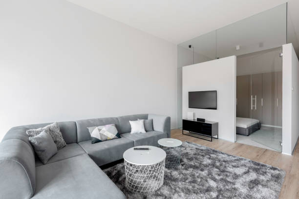 istock Giant corner sofa in modern living room 1277132004