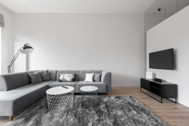 istock Simple and elegant living room 1277132034