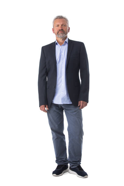 istock Full length senior man portrait on white 1277138894