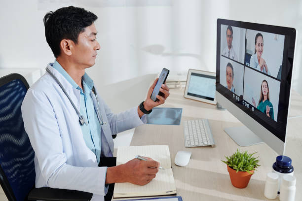 istock Online meeting of doctors 1277143035