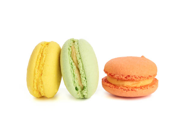 istock round baked macarons isolated on a white background 1277144819
