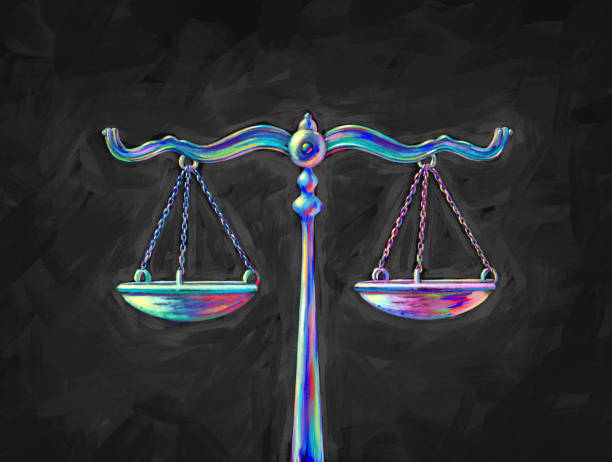 Law Concept Law concept with scales of justice with as a legal symbol of a judge and verdict with 3D illustration elements. social justice concept photos stock pictures, royalty-free photos & images