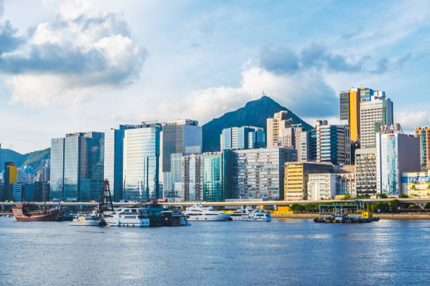 九龍湾の香港の街並み - kowloon bay ストックフォトと画像