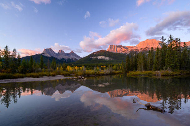 istock The Three Sisters Alberta in sunrise sky 1277151401