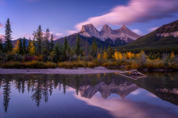 istock The Three Sisters Alberta in sunrise sky 1277151412