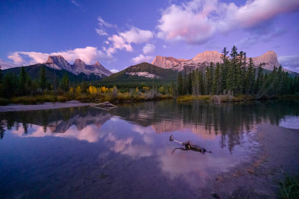 istock The Three Sisters Alberta in sunrise sky 1277151432