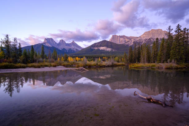 istock The Three Sisters Alberta in sunrise sky 1277151475
