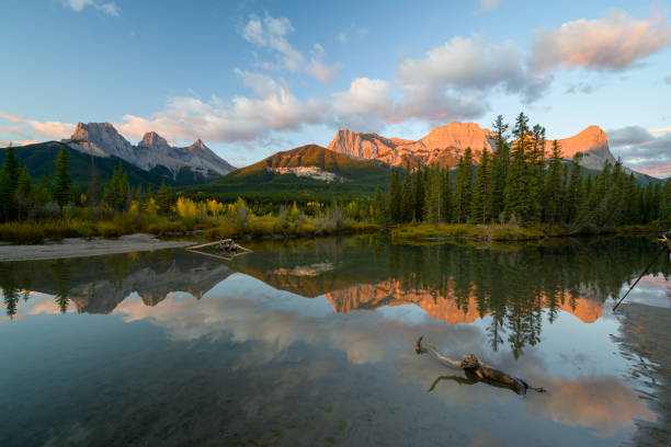 istock The Three Sisters Alberta in sunrise sky 1277151507