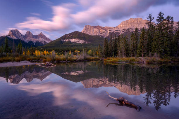istock The Three Sisters Alberta in sunrise sky 1277151509