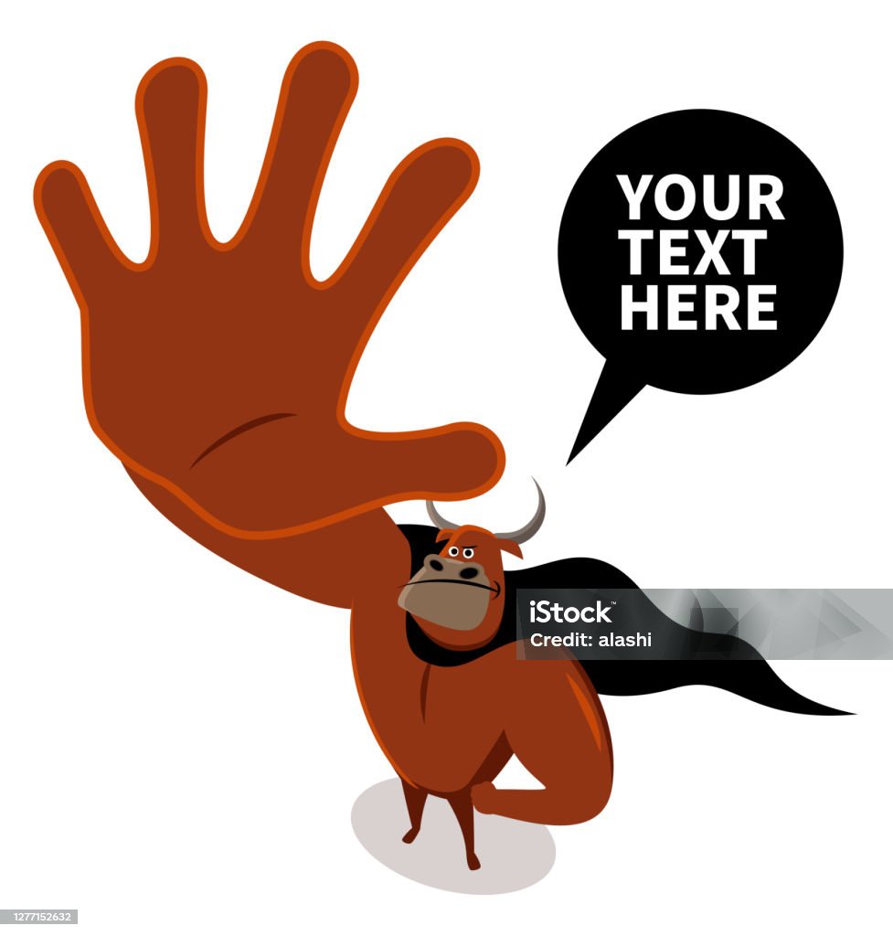 Super Bull Is Making Stop Gesture To Fight Against Animal Cruelty To Stop Animal Abuse Stock Illustration - Download Image Now - iStock Super Bull Is Making Stop Gesture To Fight Against Animal Cruelty To Stop Animal Abuse Stock Illustration - Download Image Now - iStock