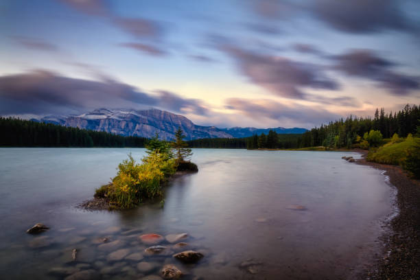 istock Two Jack Lake in morning sunrise Banff 1277153388