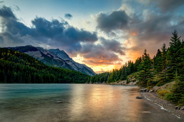 istock Two Jack Lake in morning sunrise Banff 1277153412