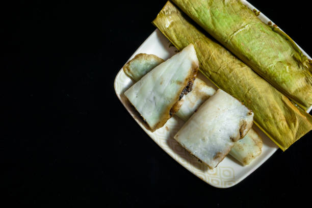 istock Indian delicious food cooked using turmeric leaves til and jaggery 1277155155
