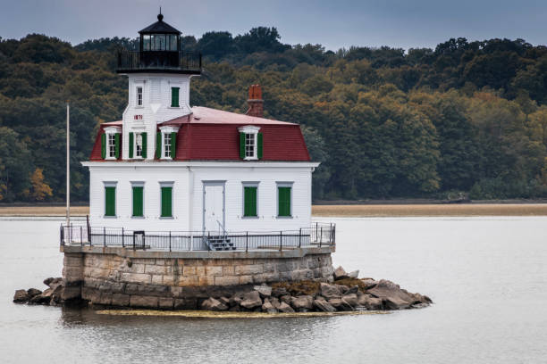 istock Esopus Meadows Lighthouse on the Hudson River, Esopus, NY, in early fall 1277157675