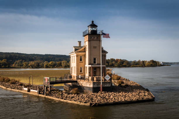 istock Rondout Lighthouse on the Hudson River, Kingston, NY, in early fall 1277157714