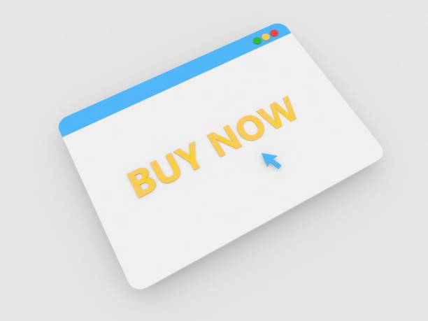 istock Buy now, inscription on the web browser page. 1277157802