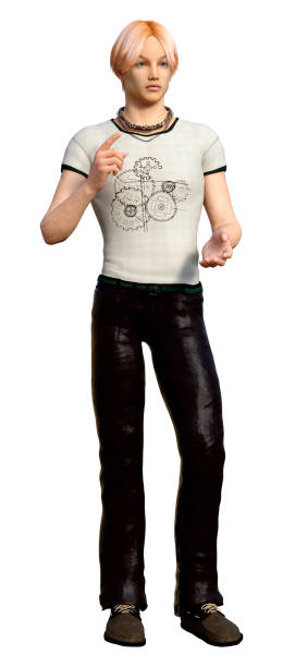 istock 3D illustration teenager boy on white 1277161242