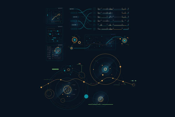 vector infographics about space and planets vector art illustration