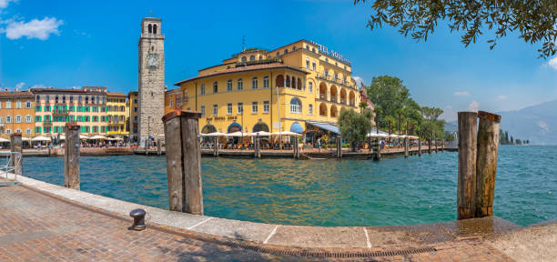 istock Riva del Garda - The harbor and Torre Apponale tower. 1277162202