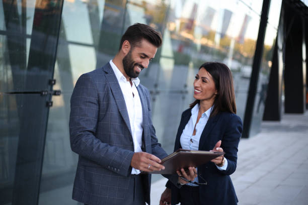 istock Business partners successfully enter into a business agreement 1277162355