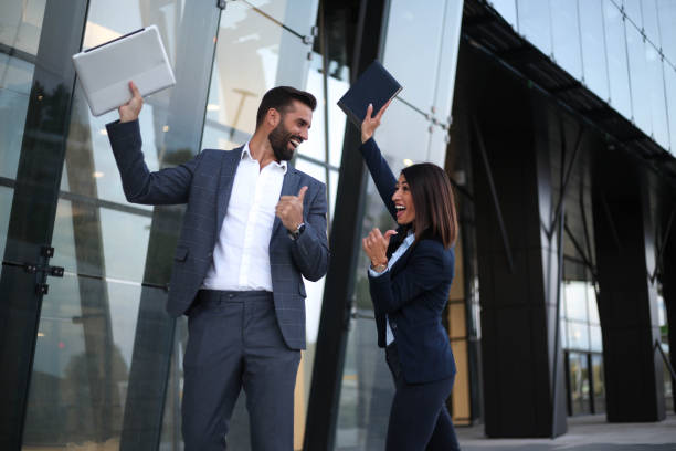 istock Successfully concluded business and end of working day 1277162484