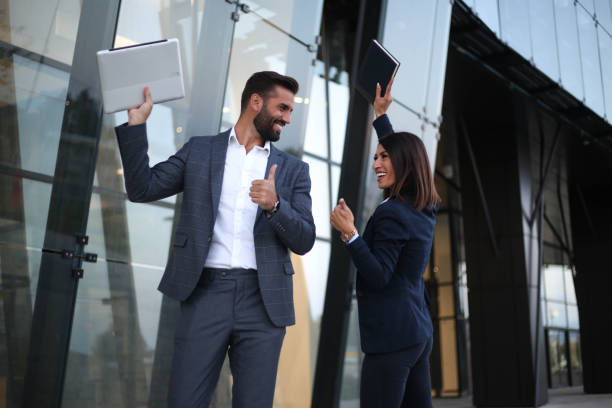 istock Successfully concluded business and end of working day 1277163038