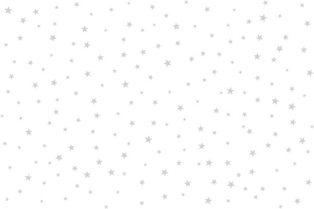 白い上のシームレスな星 - 星点のイラスト素材／クリップアート素材／マンガ素材／アイコン素材