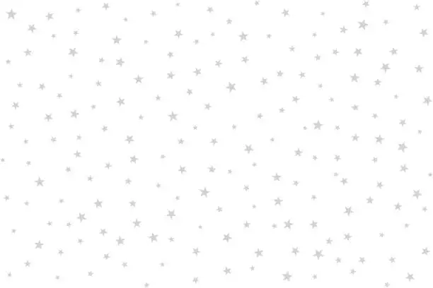 Vector illustration of Seamless stars on white