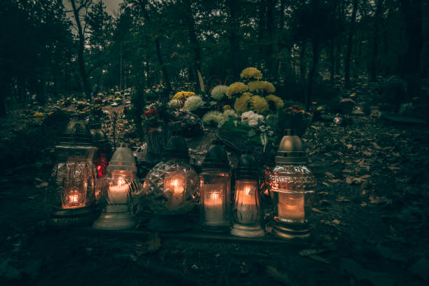 istock All Saints Day in the cemetery concept 1277168063