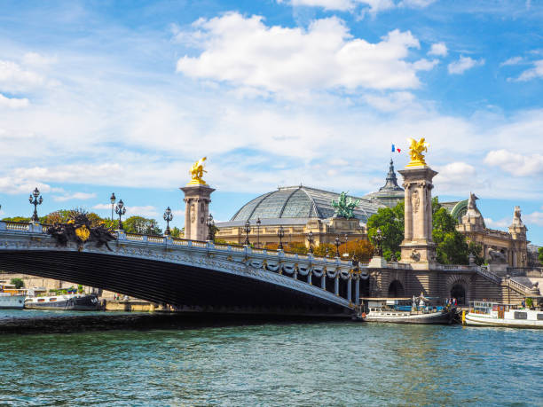 In September 2020, tourists were walking on the famous Bridge Alexandre III in Paris.