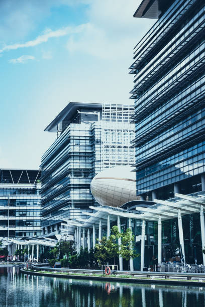 istock Modern skyscrapers in business district 1277175530