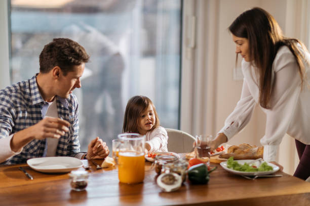 istock Family having a healthy breakfast 1277176304