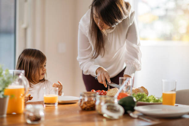 istock Family having a healthy breakfast 1277176470
