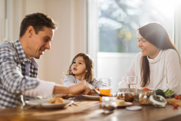 istock Family having a healthy breakfast 1277176652