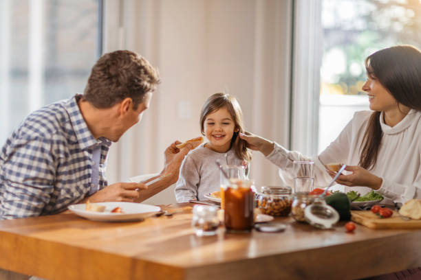 istock Family having a healthy breakfast 1277177247