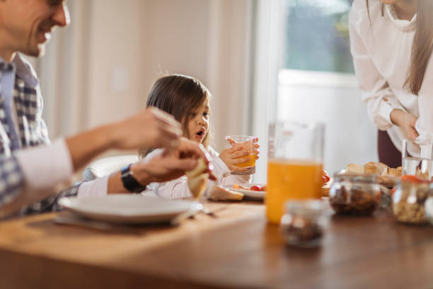 istock Family having a healthy breakfast 1277177267