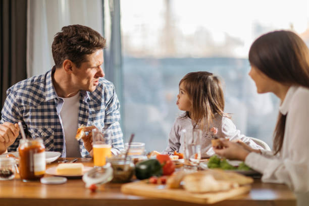 istock Family having a healthy breakfast 1277177435