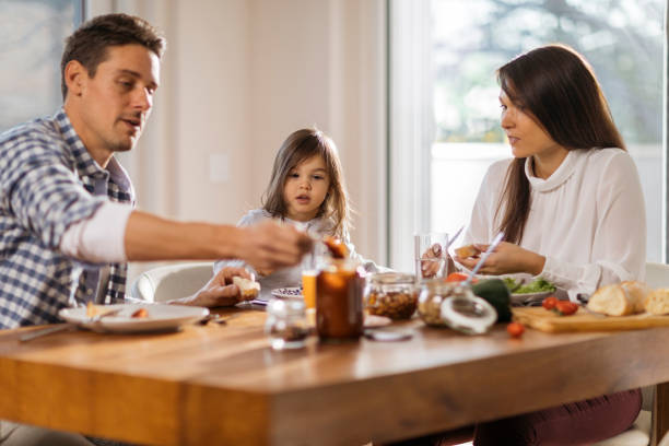 istock Family having a healthy breakfast 1277177535