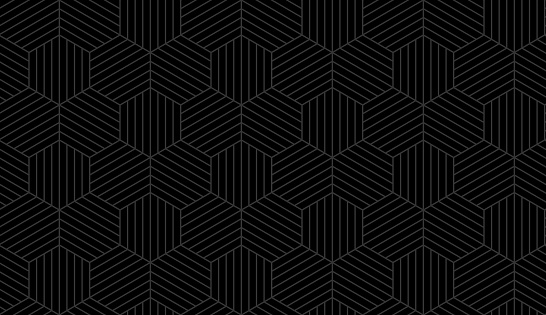 Seamless hexagonal shape dark background design abstract pattern.