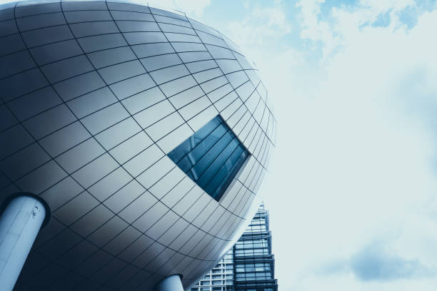 Modern skyscrapers in business district
