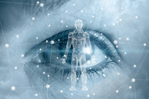 istock Human on the background of the eye. 1277188066