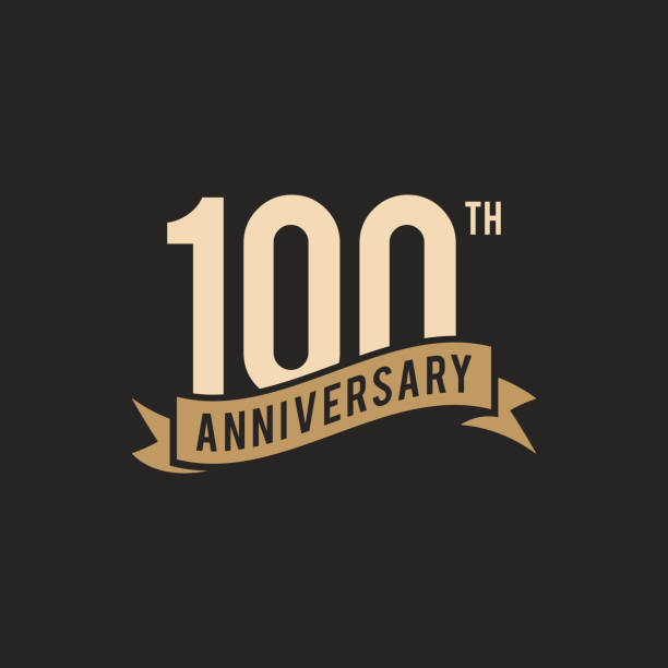 100周年記念アイコンベクトルストックイラストデザインテンプレート - 100th anniversary点のイラスト素材／クリップアート素材／マンガ素材／アイコン素材