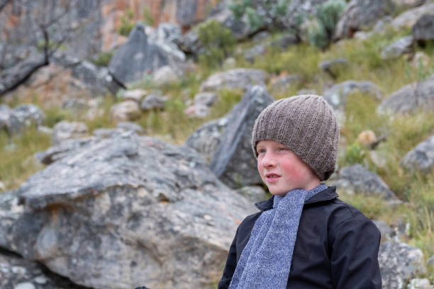 Young boy on an outdoor adventure