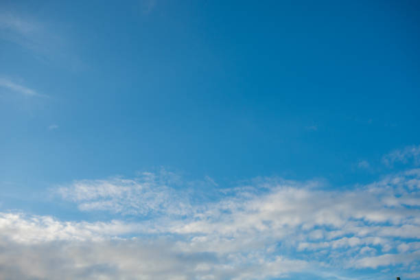 istock A Clear Blue Sky With Clouds on the Bottom of the Frame for Sky Replacement 1277193805
