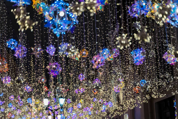 istock New Year and Christmas Lighting Decorations in the night 1277198266