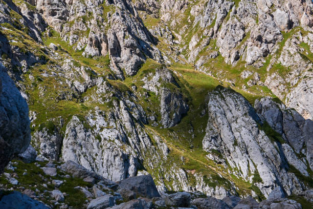 istock beautiful green mountain slope with limestone rocks and gorges 1277203341