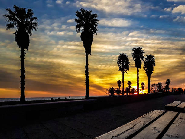 istock Coastal Sunset Scene at Montevideo City, Uruguay 1277204418