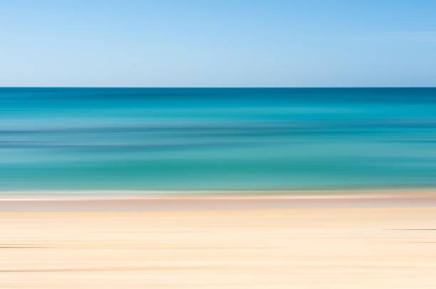 istock Horizontal Blurred Motion View Of A Tropical Beach 1277207376