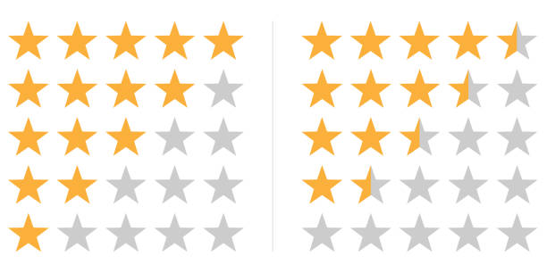 Rating Stars Collection vector art illustration